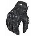 Mens/Women 4 Season Driving Supertech Black/White Motorcycle Leather Gloves