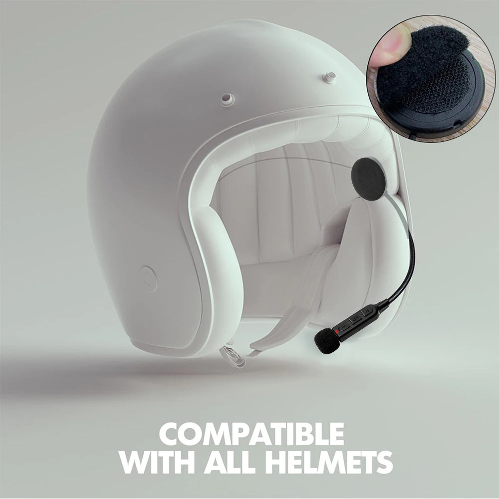 Motorcycle Helmet Bluetooth 5.3 Headset Stereo Headset Motorcycle