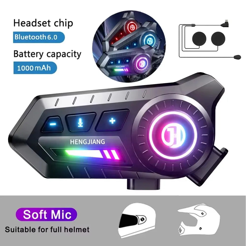 BT12 Motorcycle Helmet Headset Stereo Bluetooth Earphone Wireless