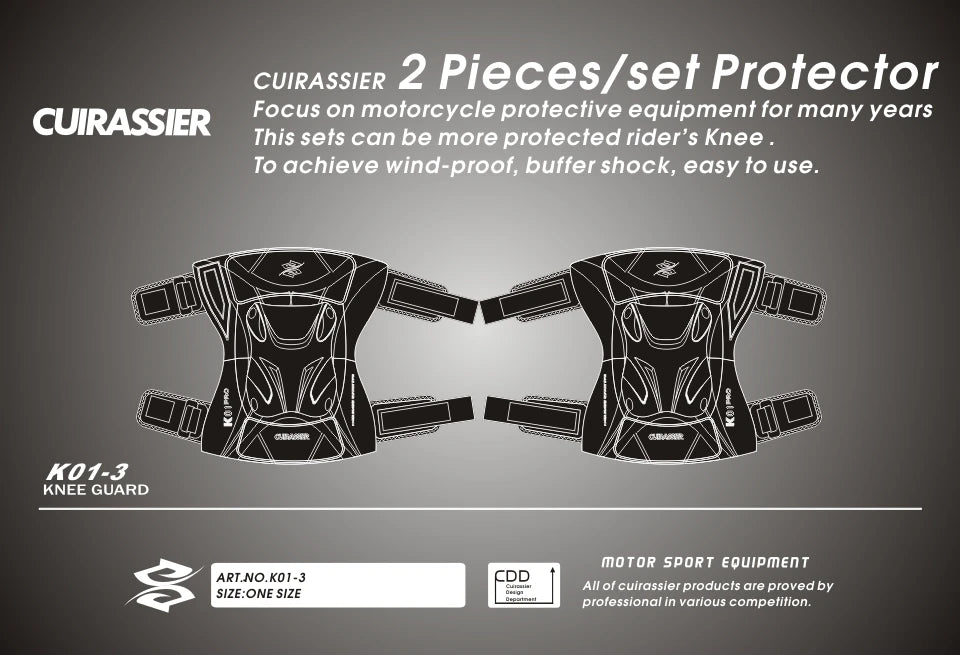Cuirassier Protective Motorbike Kneepad