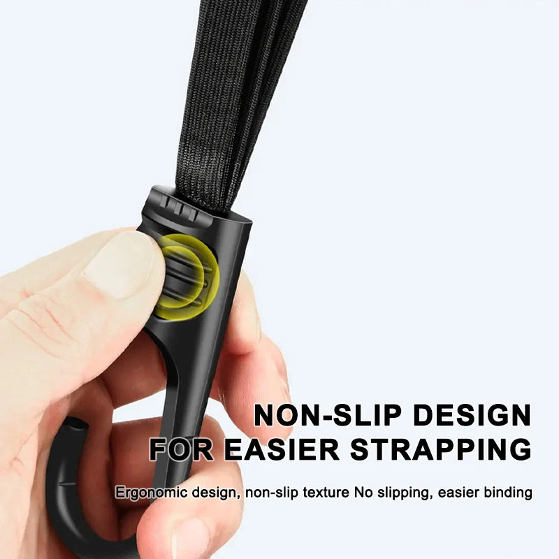 SEAMETAL Motorcycle Back Seat Helmet Strips Elastic - Strap 60cm/90cm
